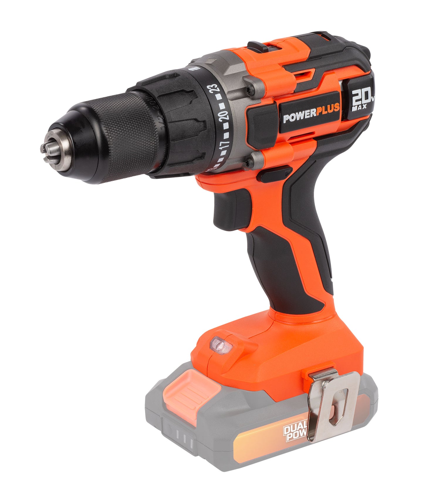 Dual Power - 20V Cordless Drill/Screwdriver - Orange (unit only)