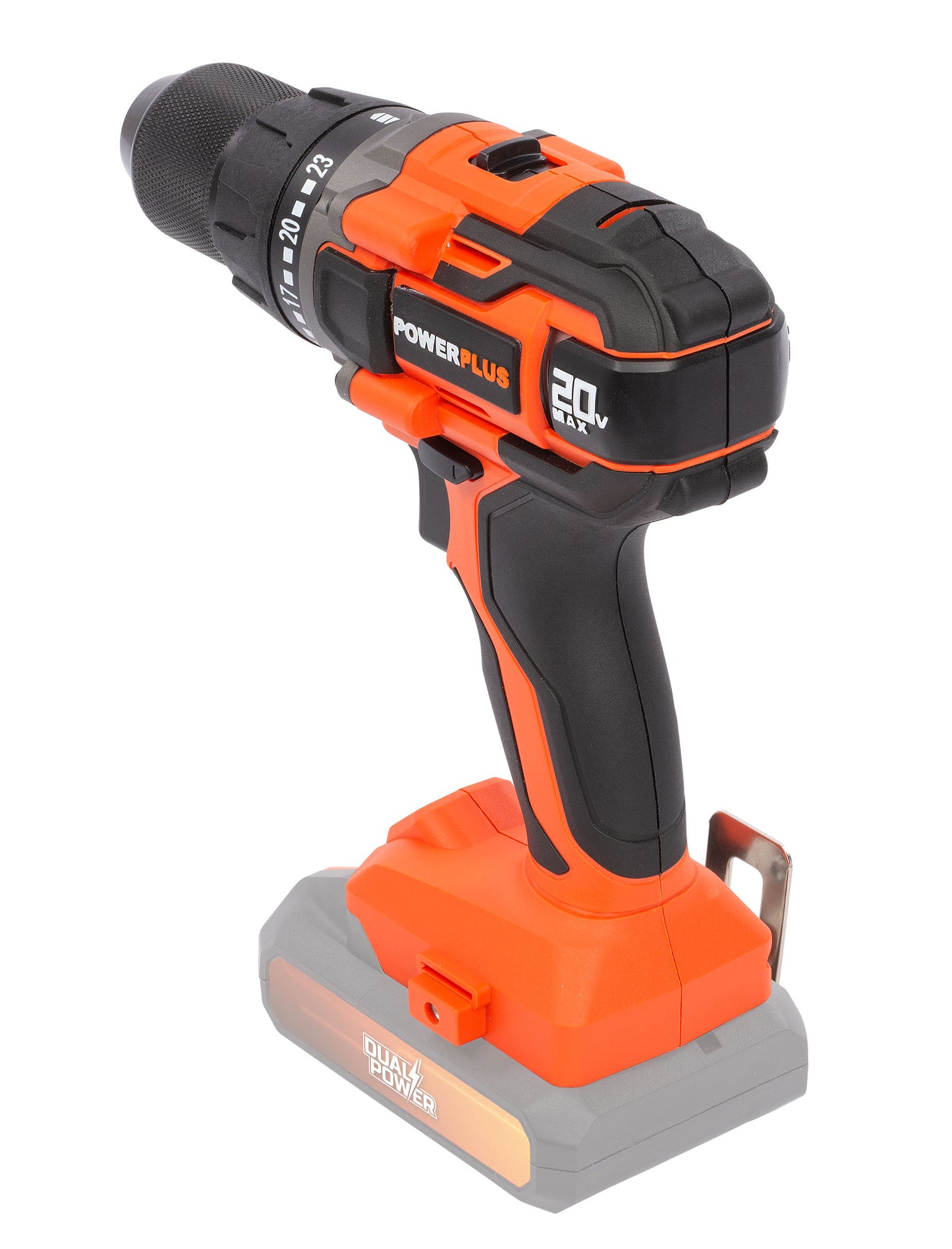 Dual Power - 20V Cordless Drill/Screwdriver - Orange (unit only)