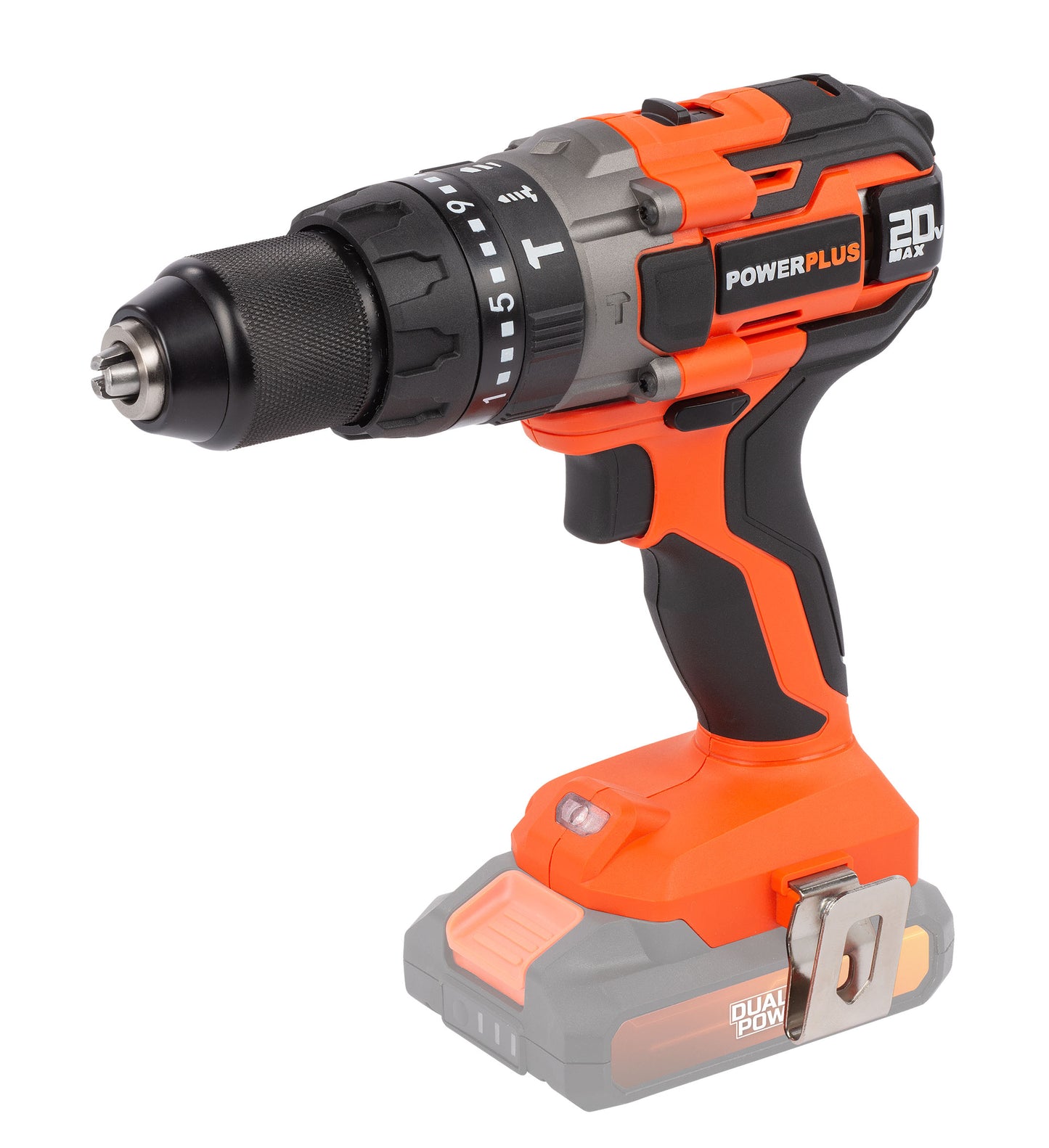 Dual Power - 20V Cordless Impact Drill - Orange (unit only)