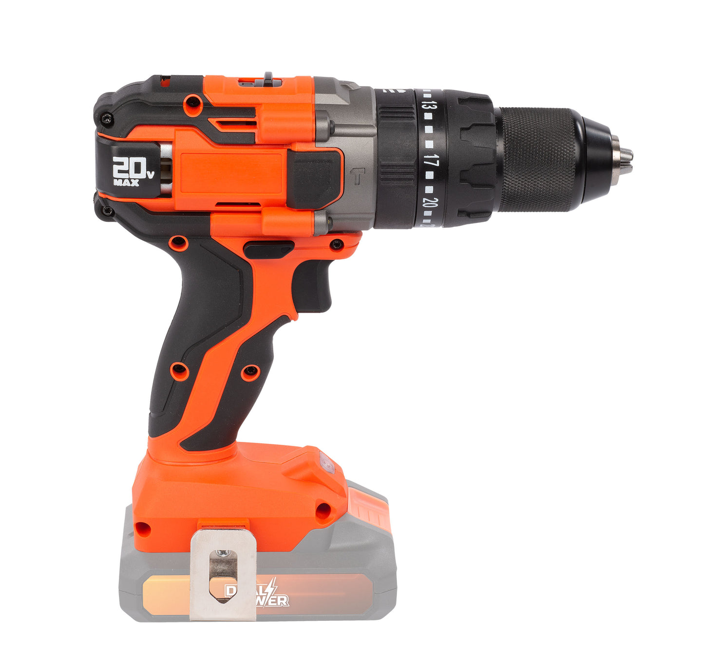 Dual Power - 20V Cordless Impact Drill - Orange (unit only)