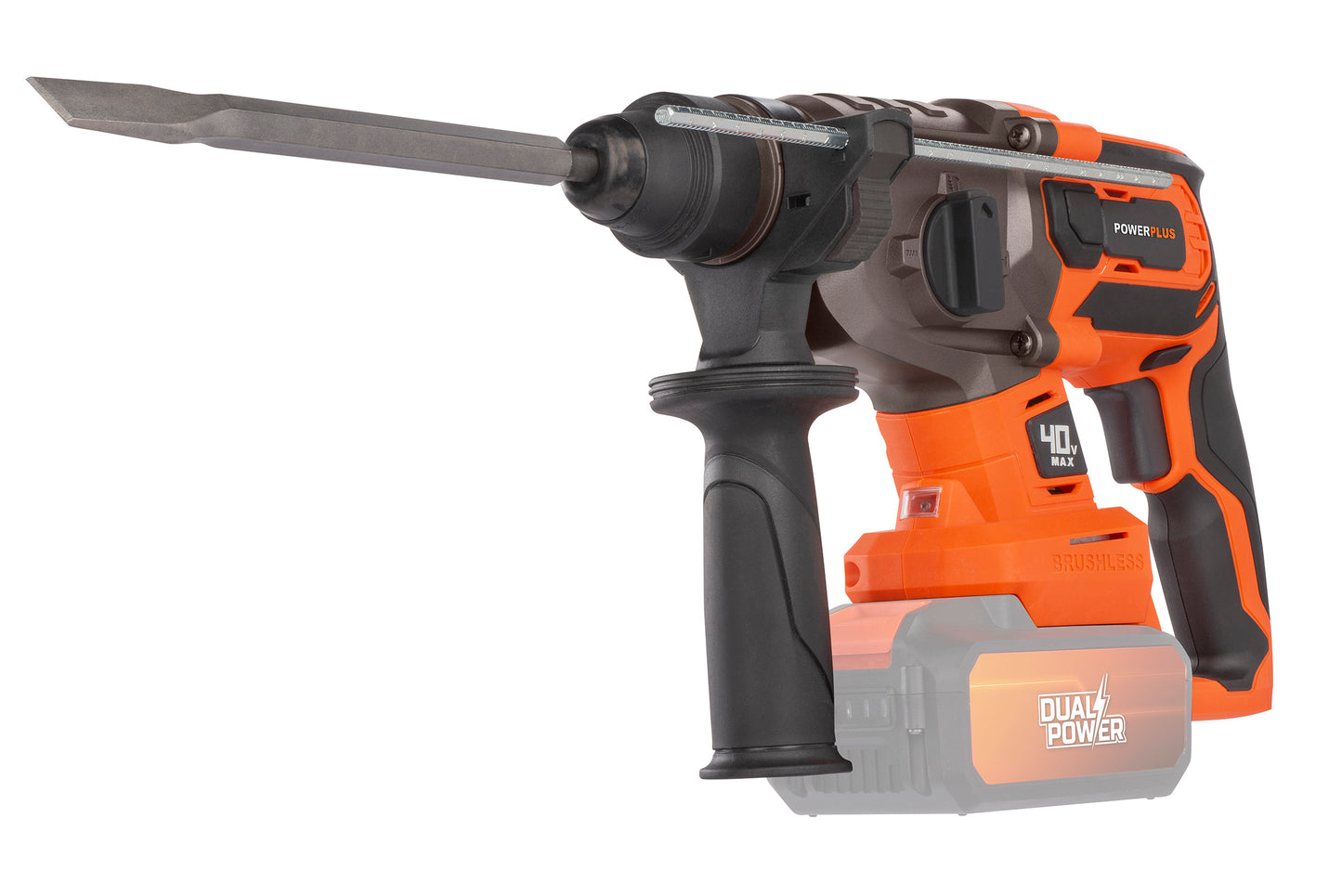Dual Power - 40V Cordless Hammer Drill Brushless - 4 Functions(unit only)