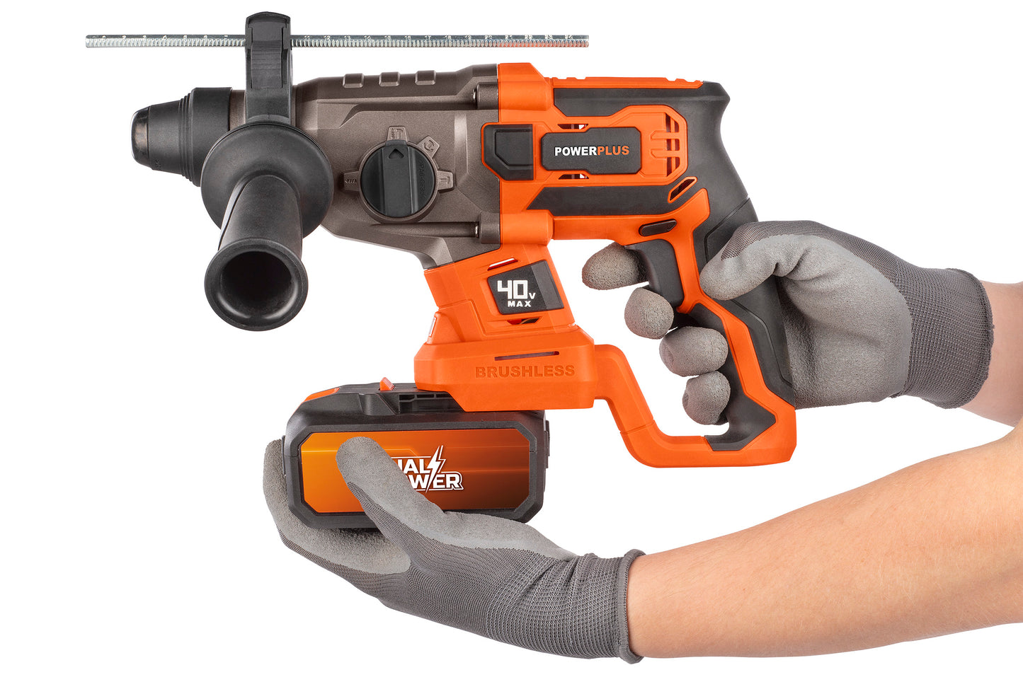 Dual Power - 40V Cordless Hammer Drill Brushless - 4 Functions(unit only)
