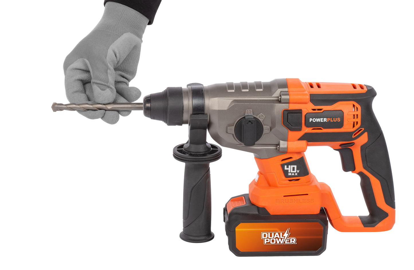 Dual Power - 40V Cordless Hammer Drill Brushless - 4 Functions(unit only)