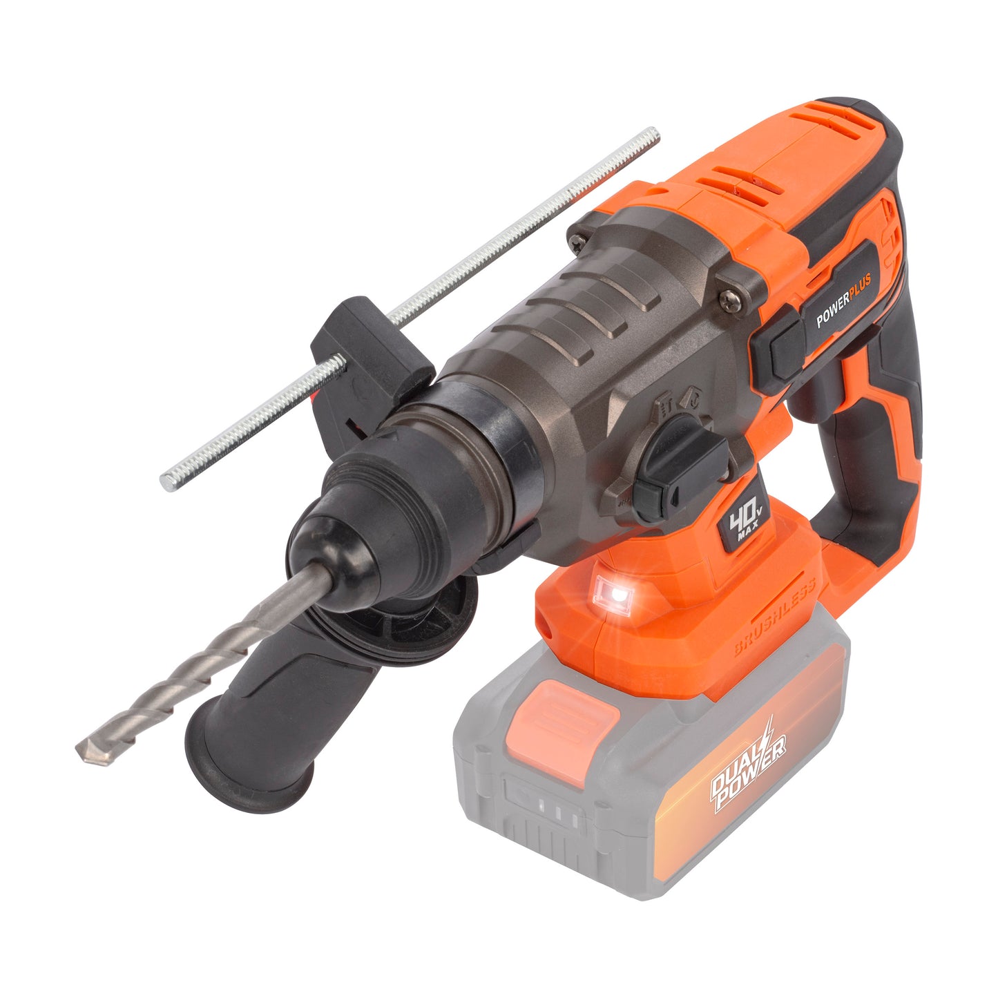 Dual Power - 40V Cordless Hammer Drill Brushless - 4 Functions(unit only)