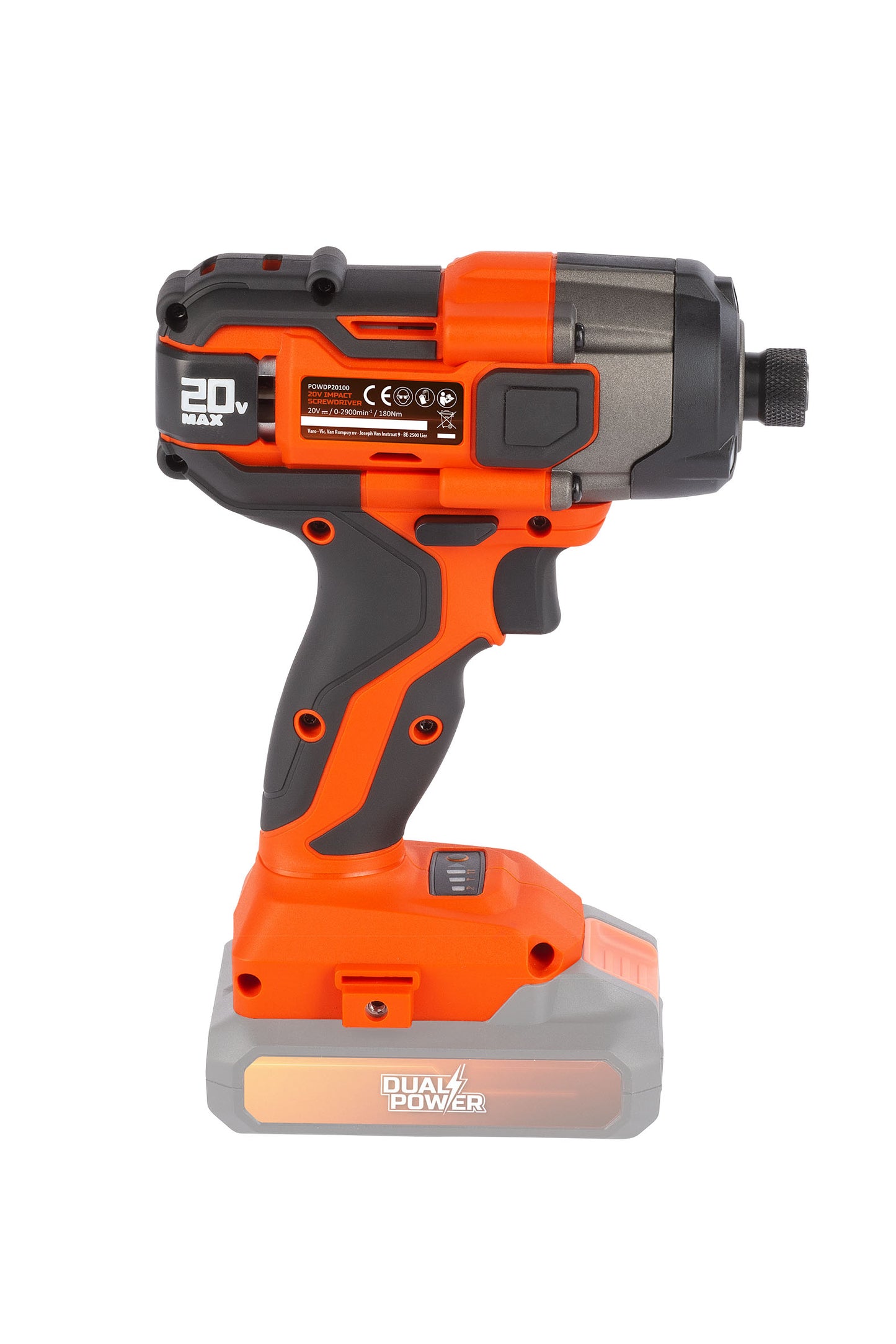 Dual Power - 20V Cordless Impact Screwdriver - Orange (unit only)