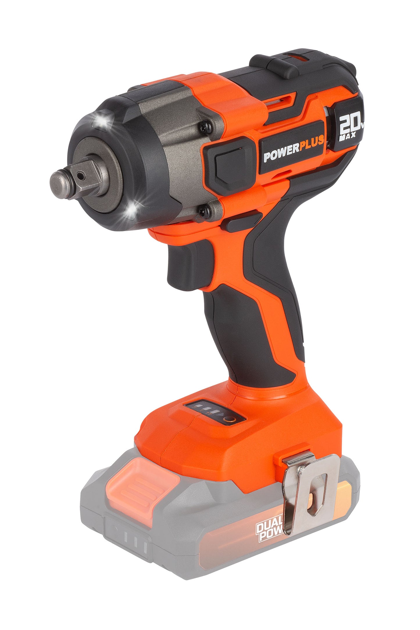 Dual Power - 20V Cordless Impact Wrench - Orange (unit only)