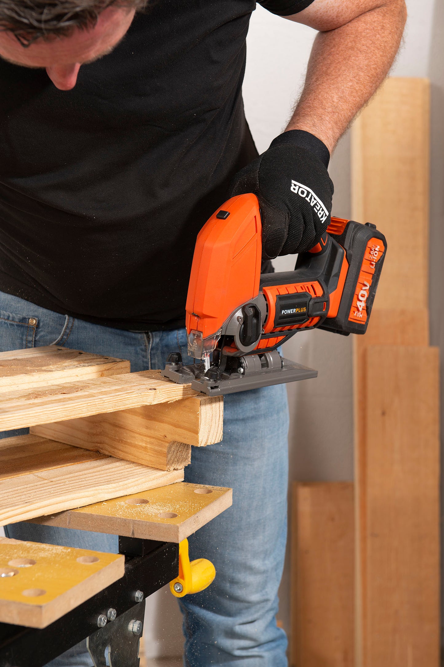 Dual Power - 20V Cordless Jigsaw - Orange (unit only)