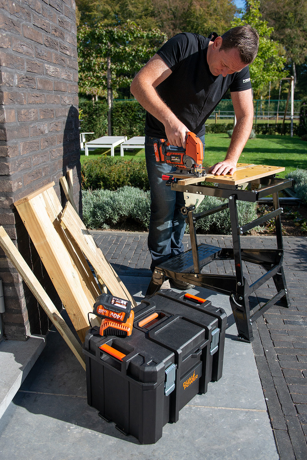 Dual Power - 20V Cordless Jigsaw - Orange (unit only)