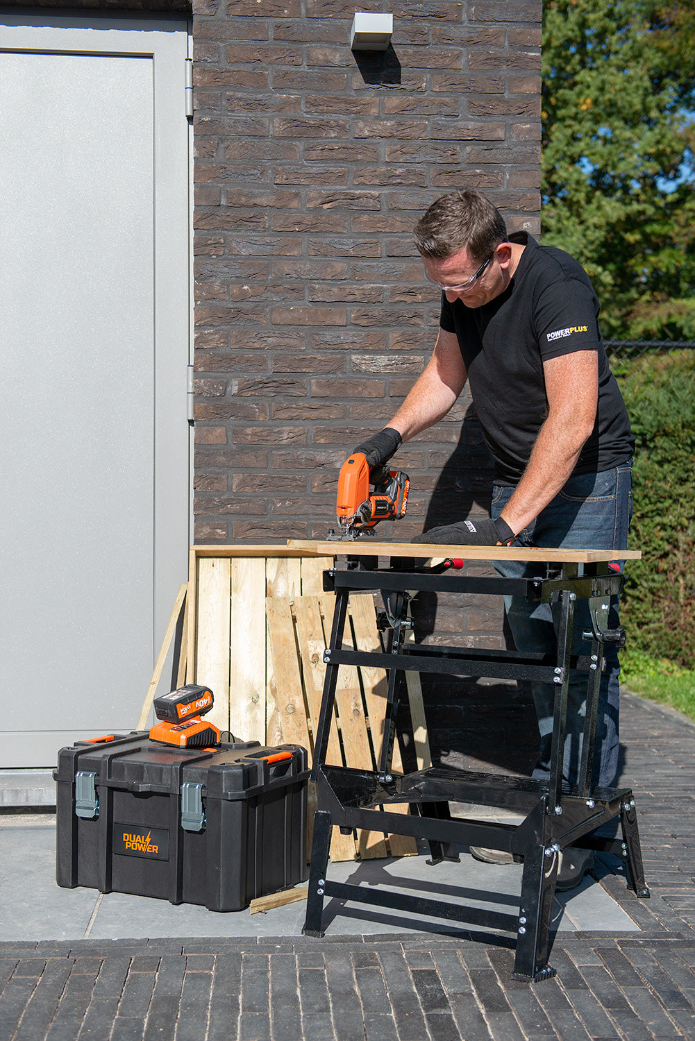 Dual Power - 20V Cordless Jigsaw - Orange (unit only)