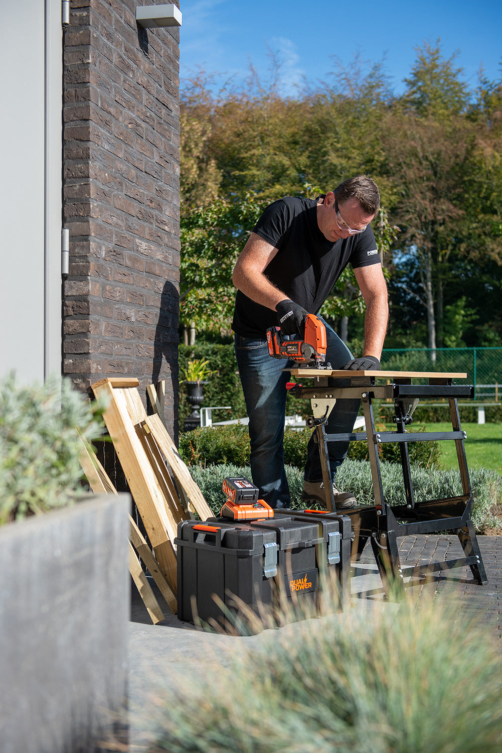 Dual Power - 20V Cordless Jigsaw - Orange (unit only)