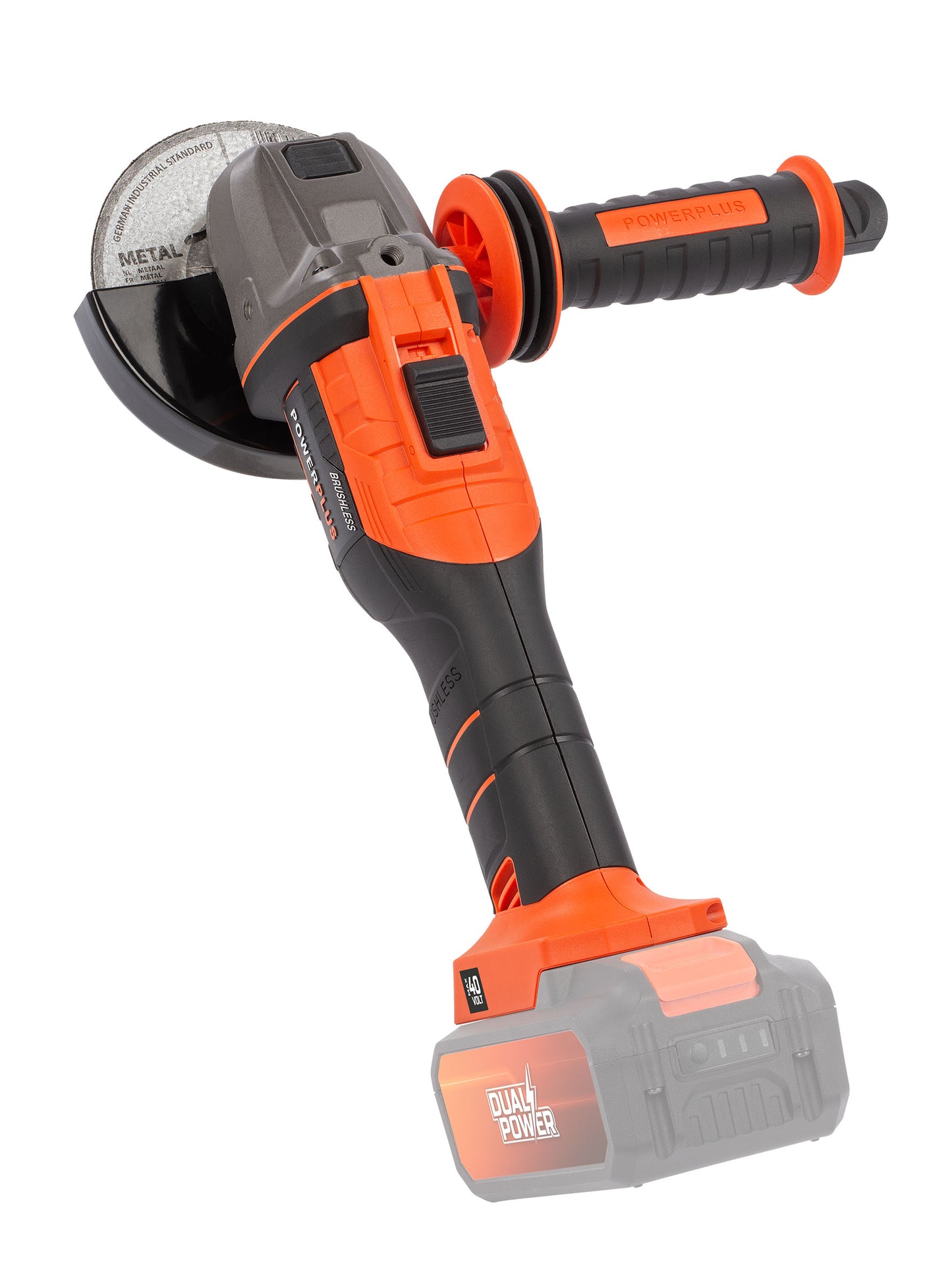 Dual Power - 40V Cordless Angle Grinder Brushless - 125mm (unit only)
