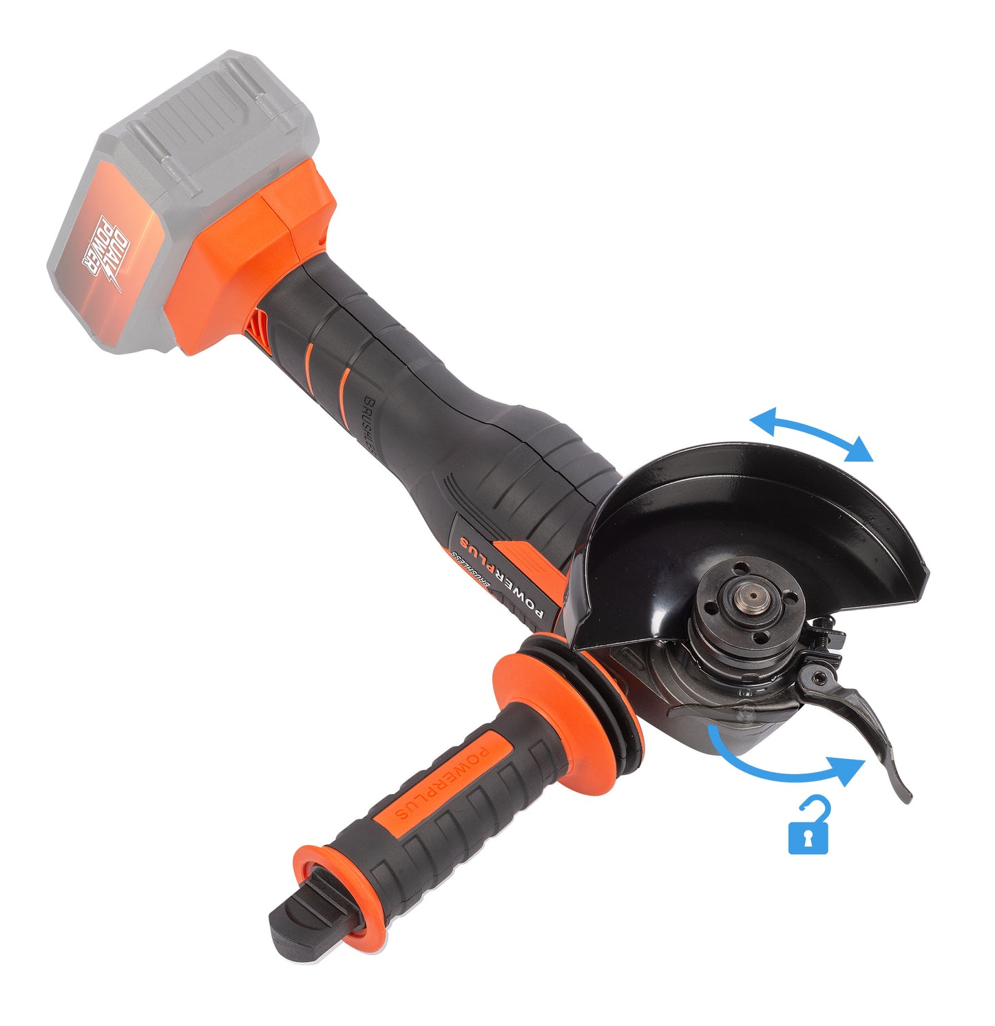 Dual Power - 40V Cordless Angle Grinder Brushless - 125mm (unit only)