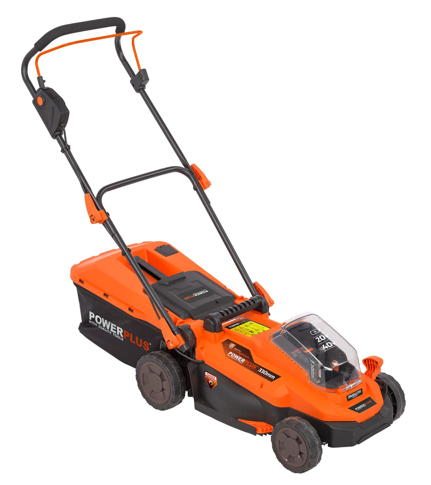 Dual Power - 20V Cordless Lawnmower Brushless - 330mm (unit only)