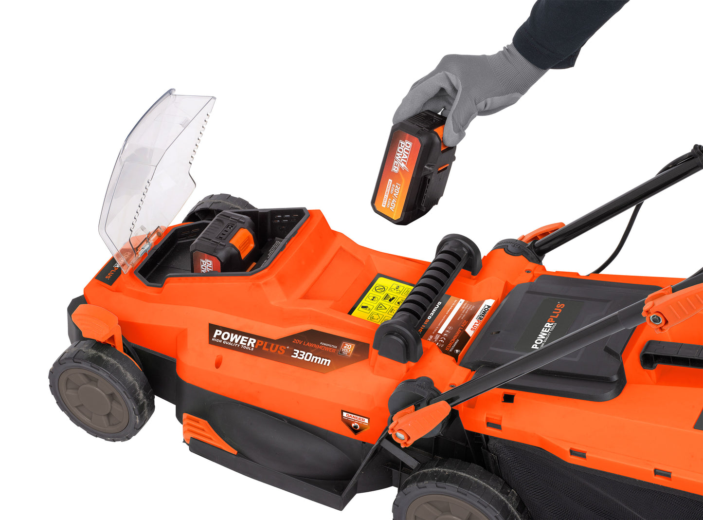 Dual Power - 20V Cordless Lawnmower Brushless - 330mm (unit only)