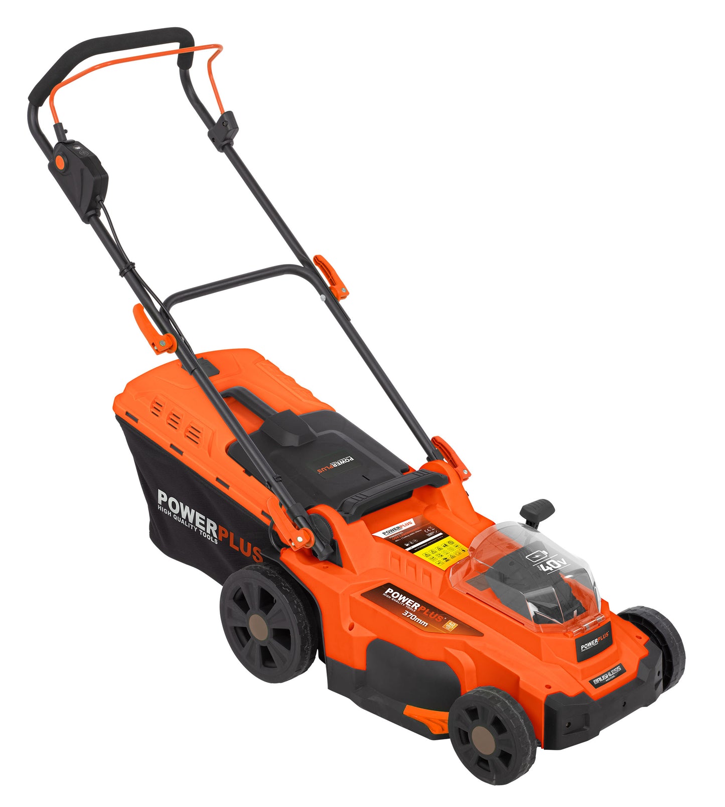 Dual Power - 40V Cordless Lawnmower Brushless - 370mm (unit only)