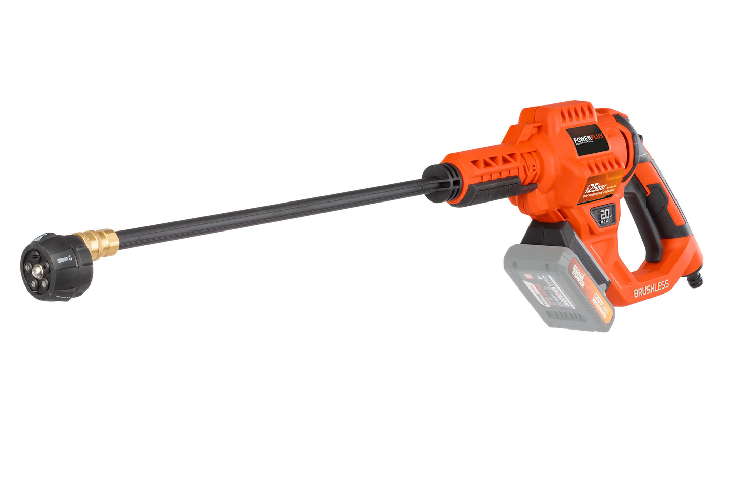 Dual Power - 20V Cordless High Pressure Cleaner - 25bar (unit only)