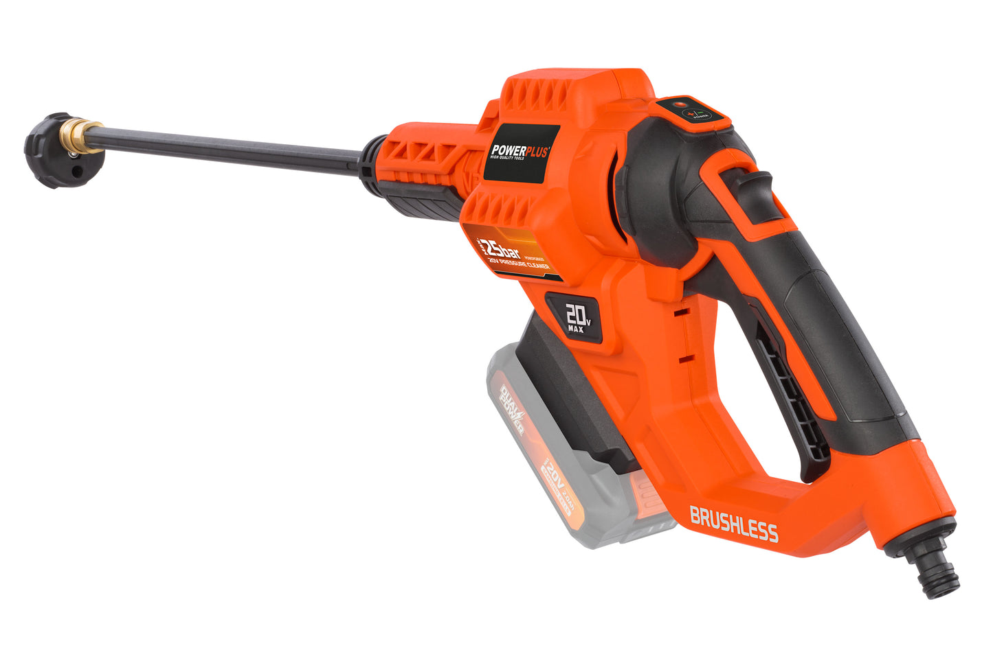Dual Power - 20V Cordless High Pressure Cleaner - 25bar (unit only)