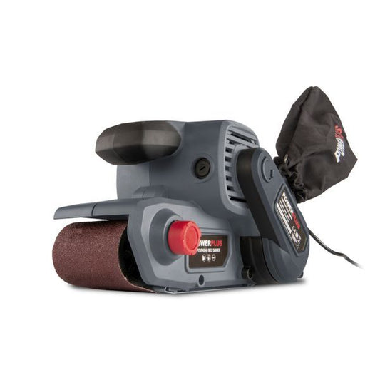 Power Plus - 1010W Belt Sander + Dust Bag - Grey