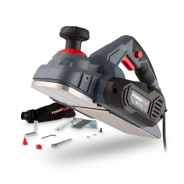Power Plus - 900w Planer + Kit and Bag - Grey