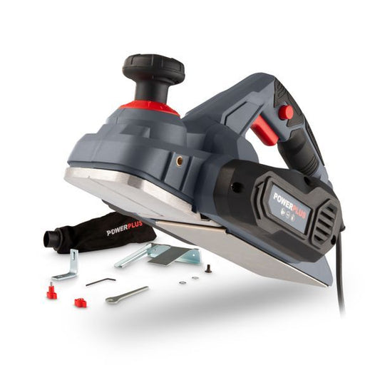 Power Plus - 900w Planer + Kit and Bag - Grey