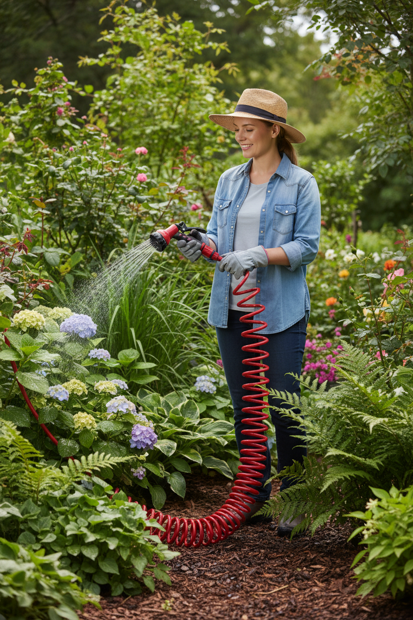 Red Rhino - Spiral Garden Hose Set - 15m