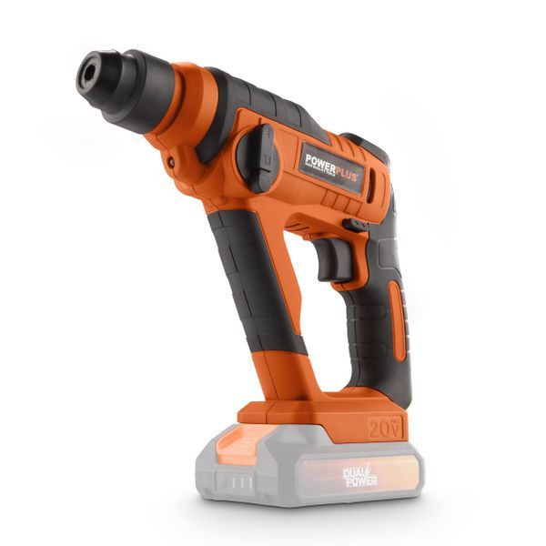 Dual Power - 20V Cordless Hammer Drill - Orange (unit only)