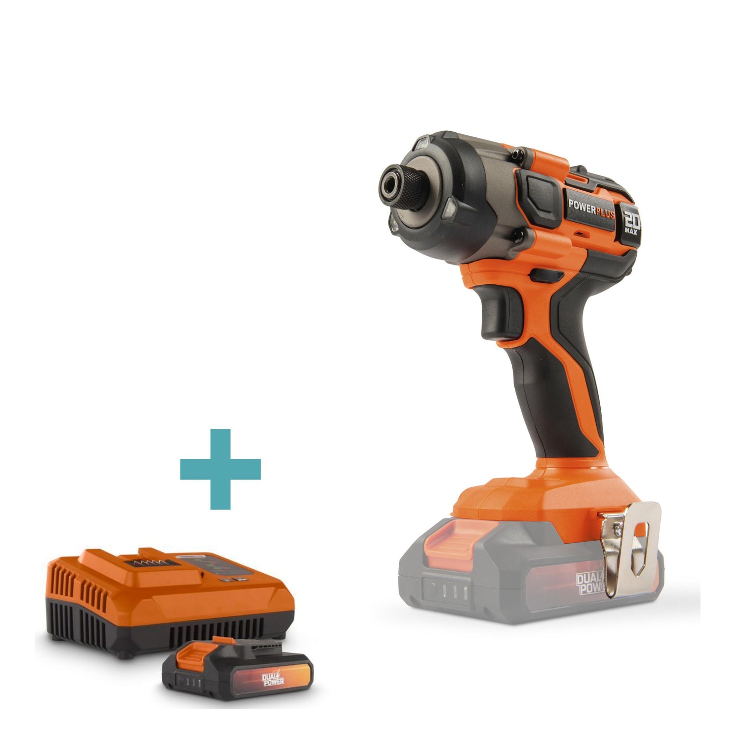 Dual Power - 20V Cordless Impact Screwdriver - Combo