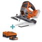 Dual Power - 20V Cordless Jigsaw - Orange Combo