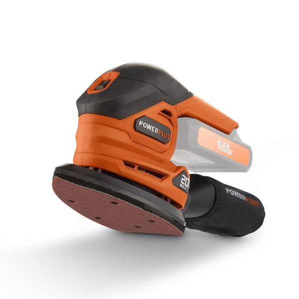 Dual Power - 20V Palm Sander - Orange (unit only)