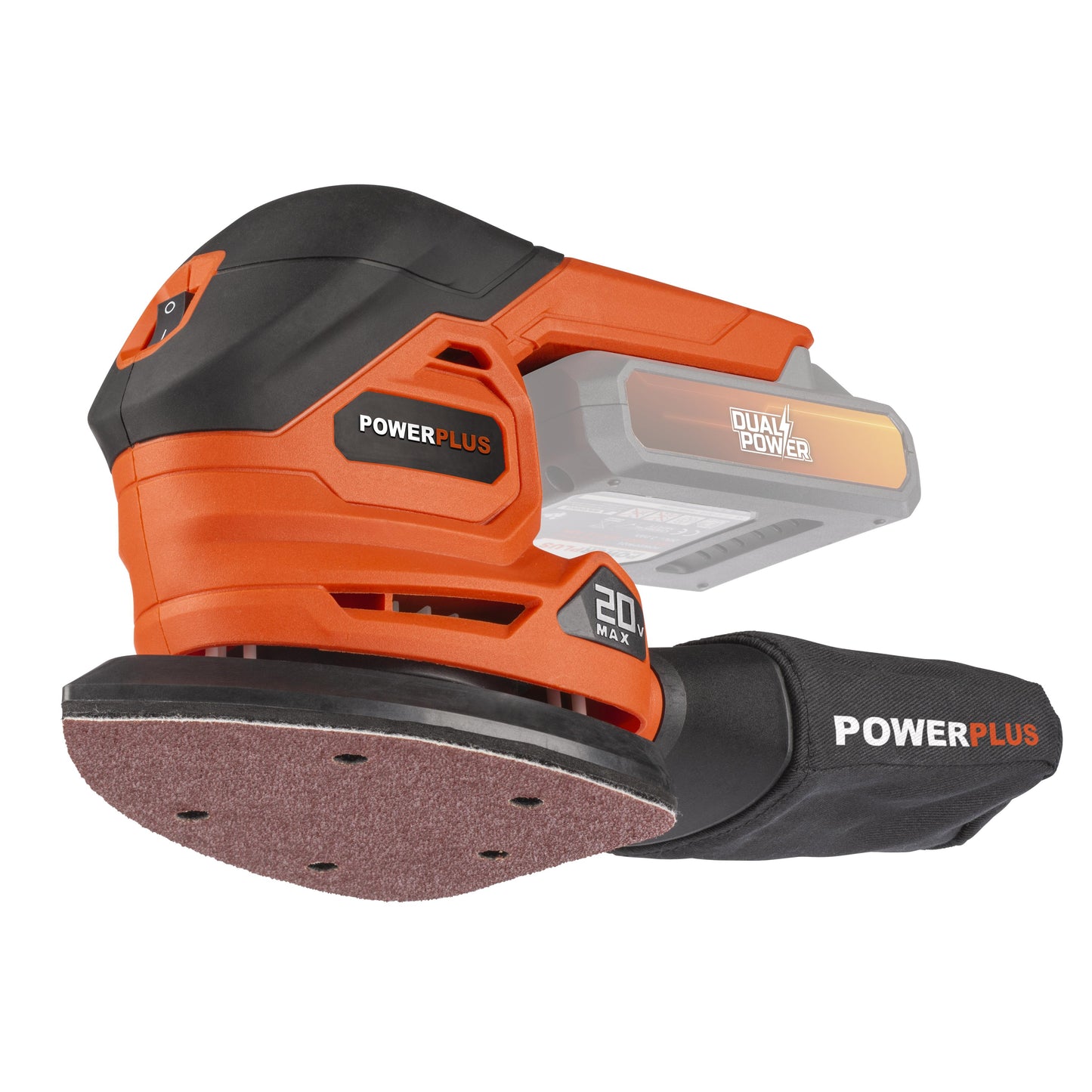 Dual Power - 20V Palm Sander - Drill Combo