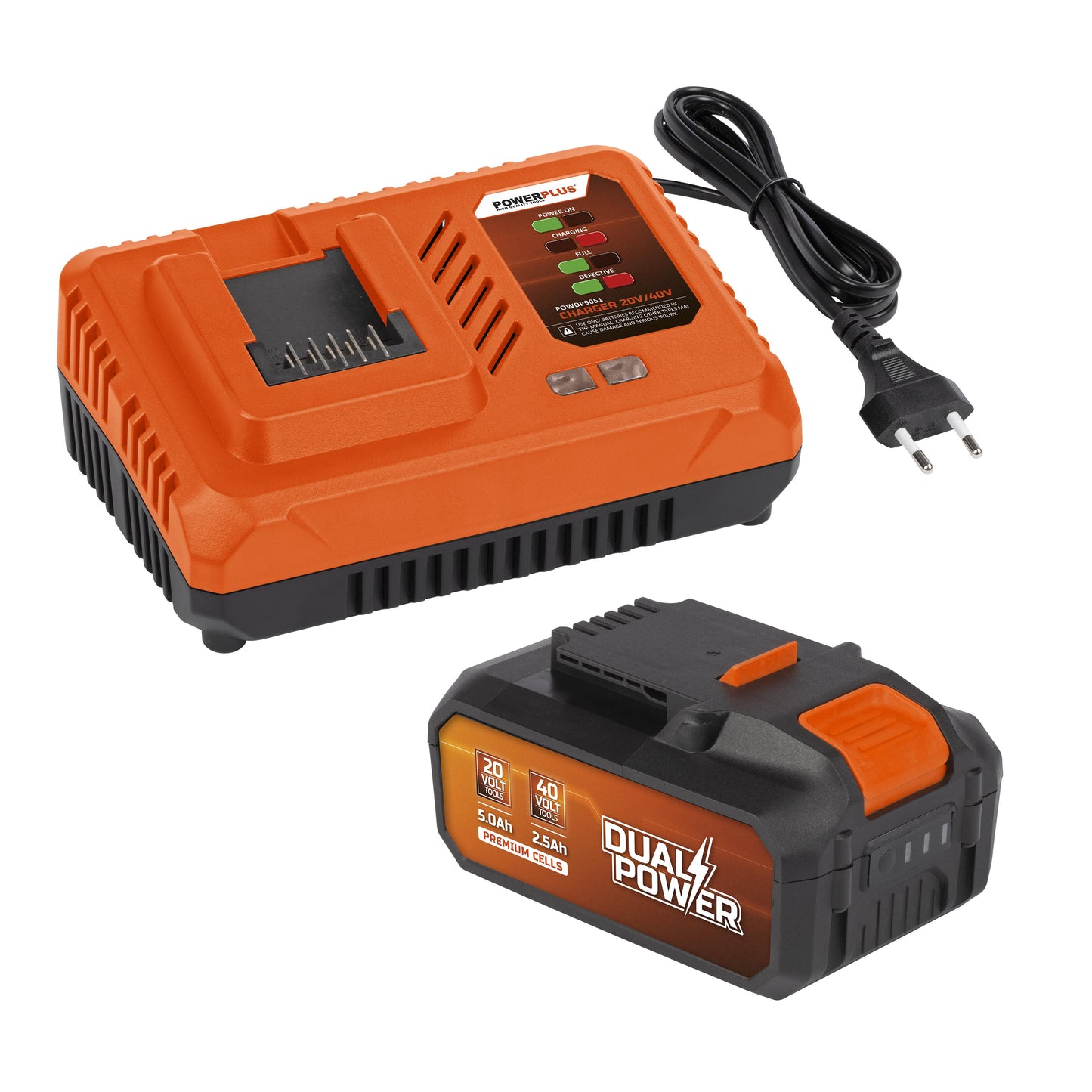 Dual Power - 40V Li-ION Battery and Charger - Combo