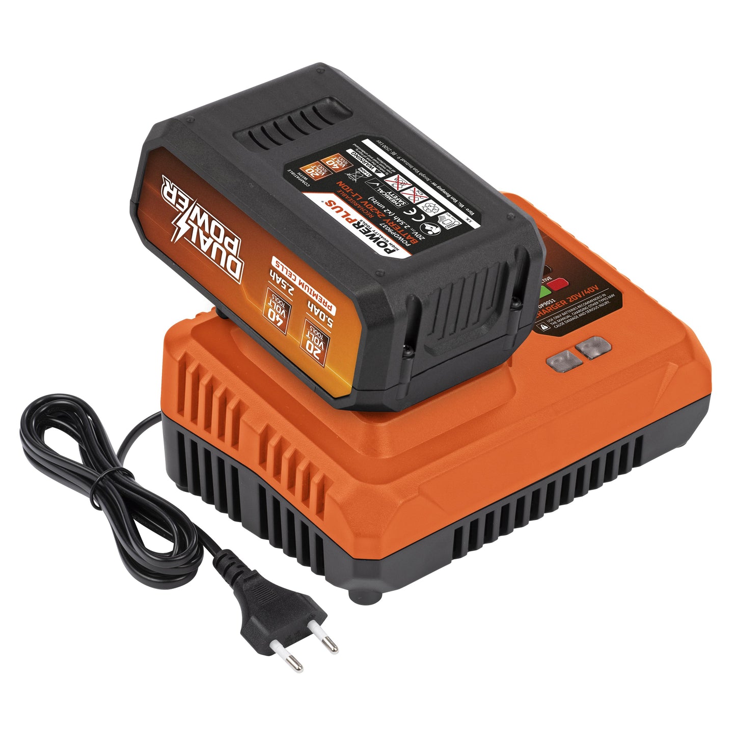 Dual Power - 40V Li-ION Battery and Charger - Combo