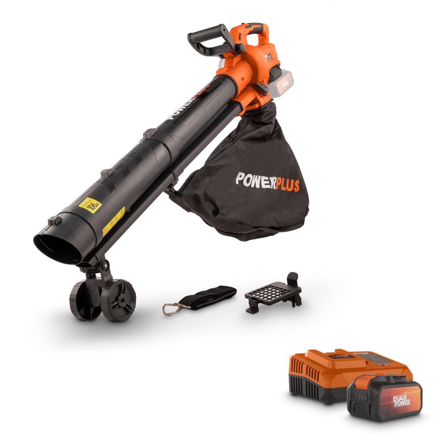 Dual Power - 40V Cordless Leaf Blower/ Vacuum Brushless - 280km/h Combo