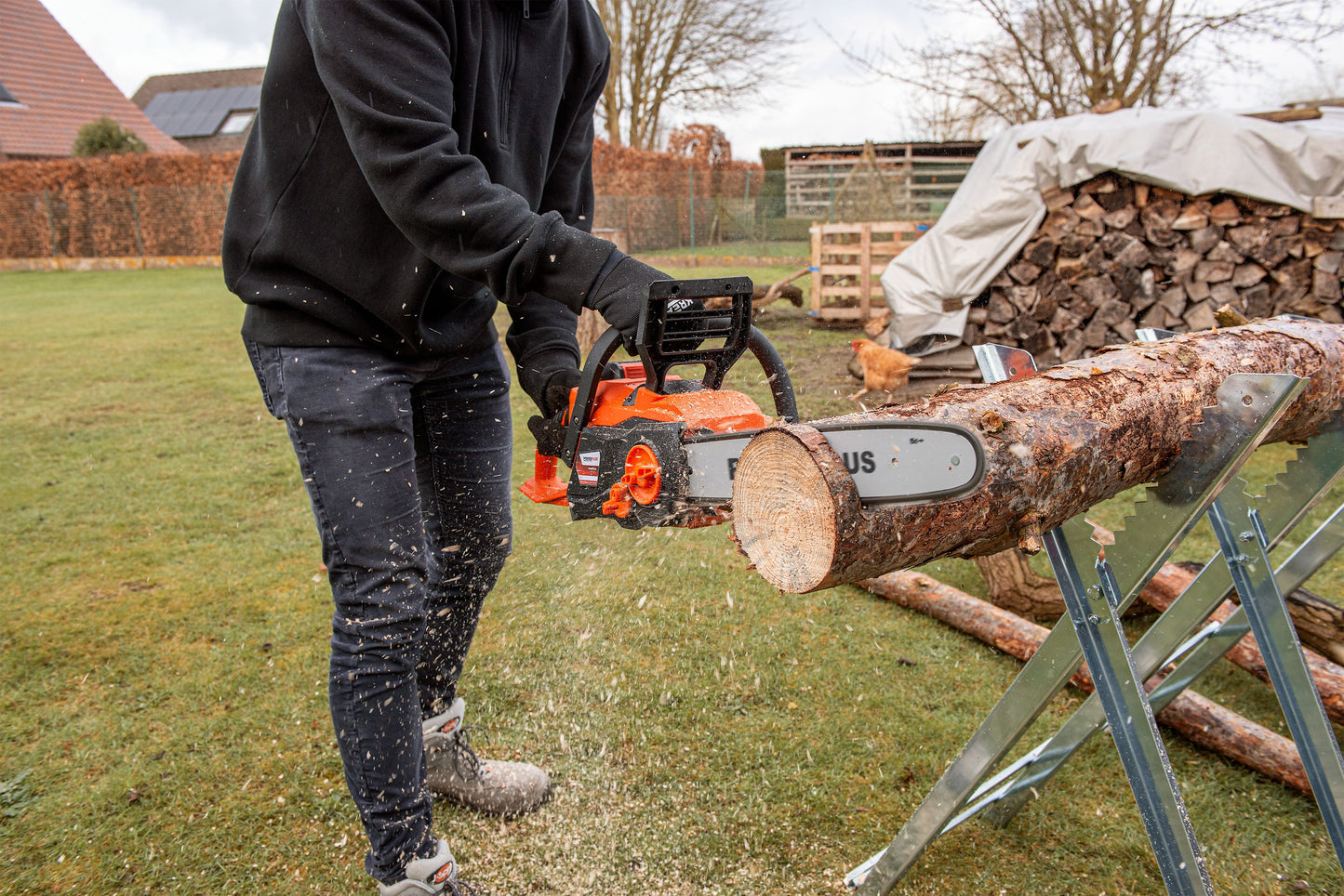 Dual Power - 40V Cordless Chainsaw Brushless - 350mm Combo