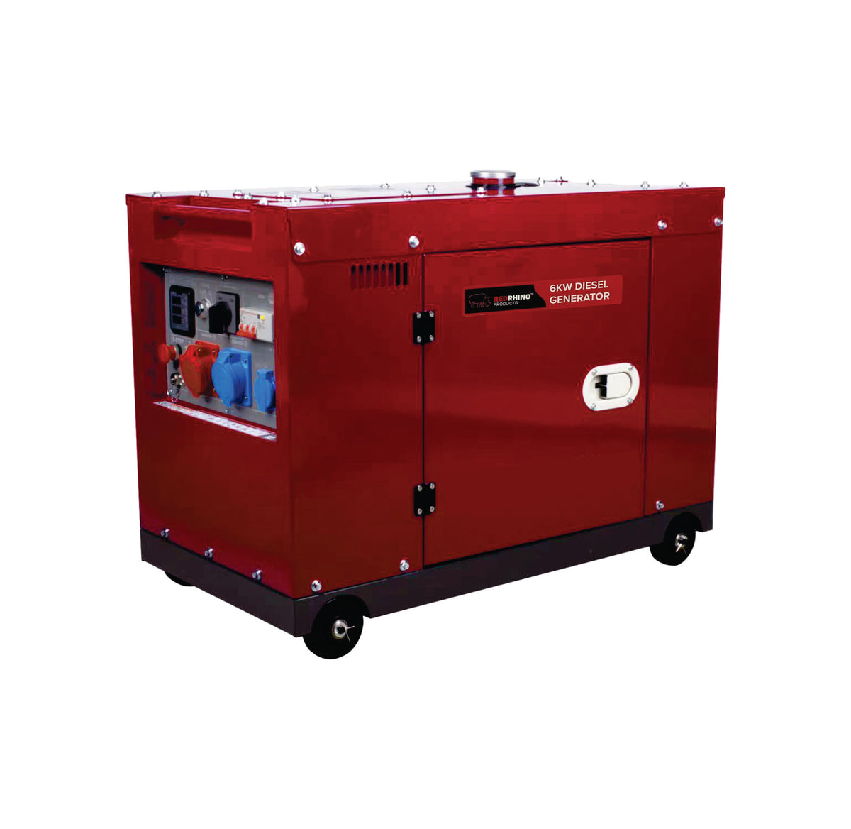 Red Power Generator Red Rhino - 6.5kW Diesel Generator - 8.0KVA - Single phase / Three pha ...