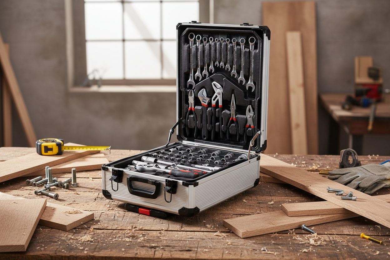 Red Rhino - Tool Trolley Set - 187pcs in Aluminium Box