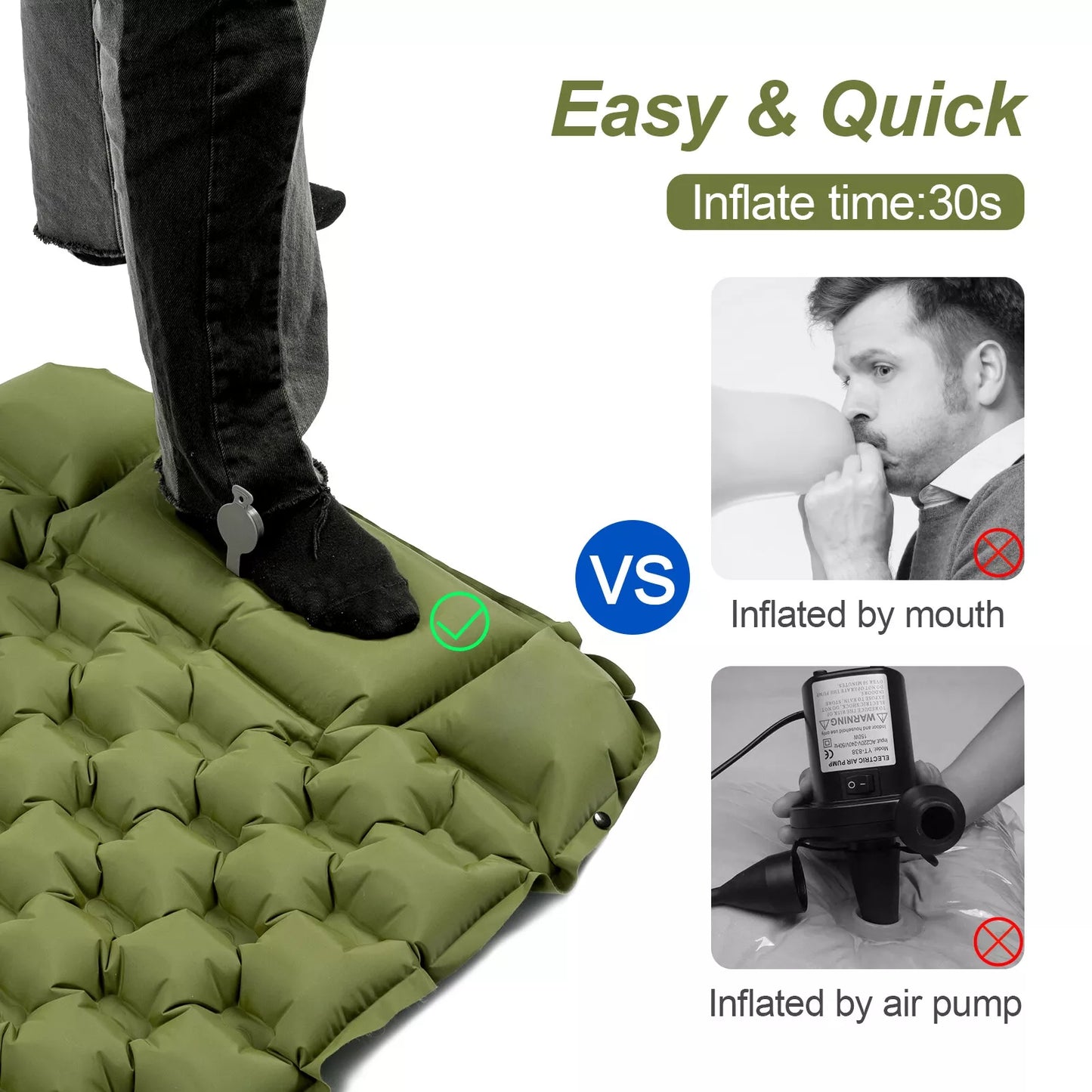 Red Rhino - Inflatable Sleeping Pad - Compact