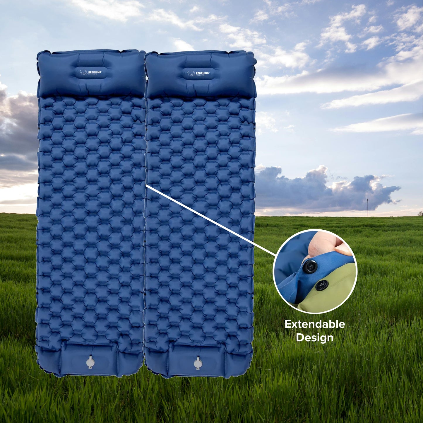 Red Rhino - Inflatable Sleeping Pad - Compact