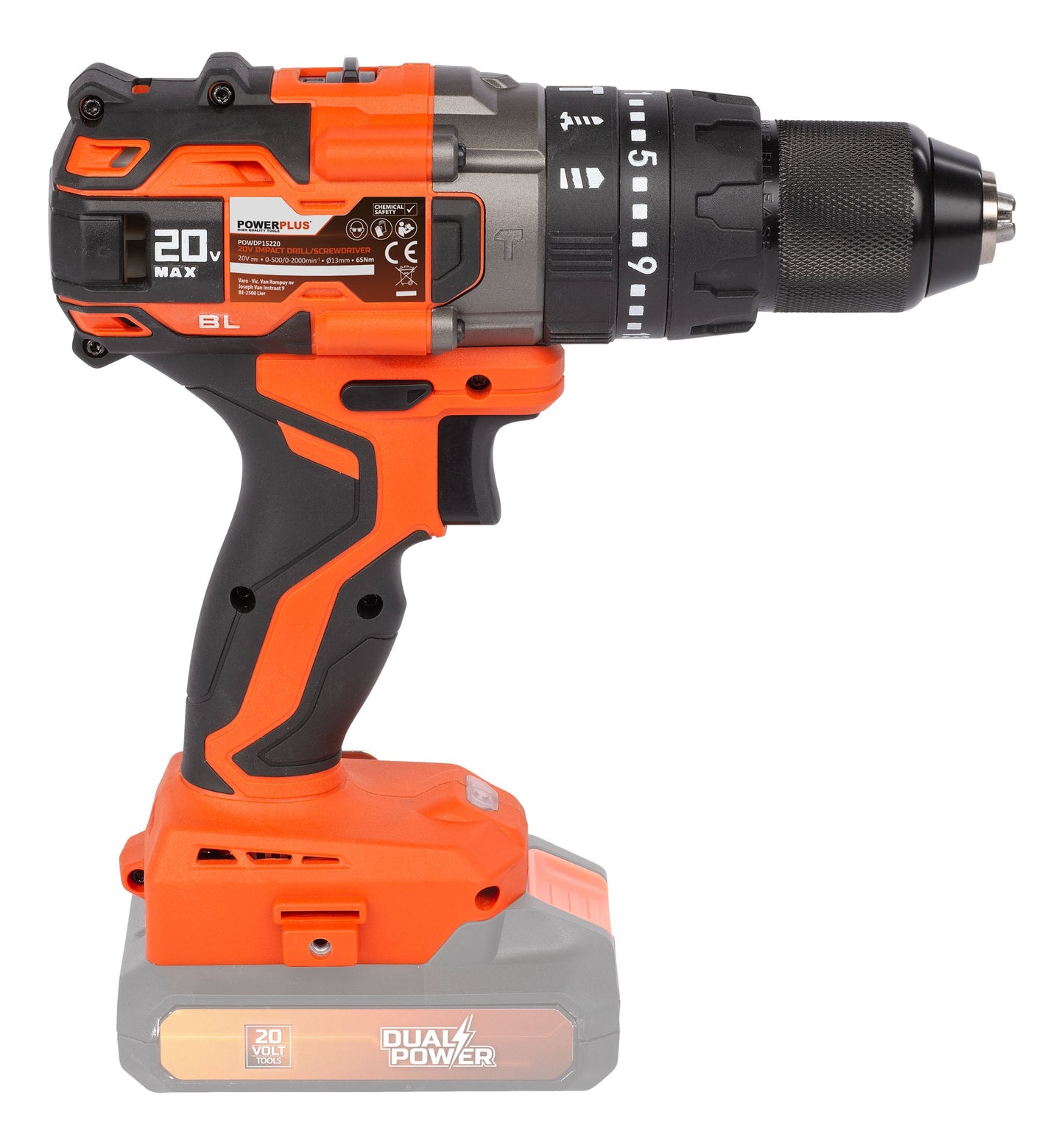 Dual Power - 20V Cordless Impact Drill Brushless - Combo