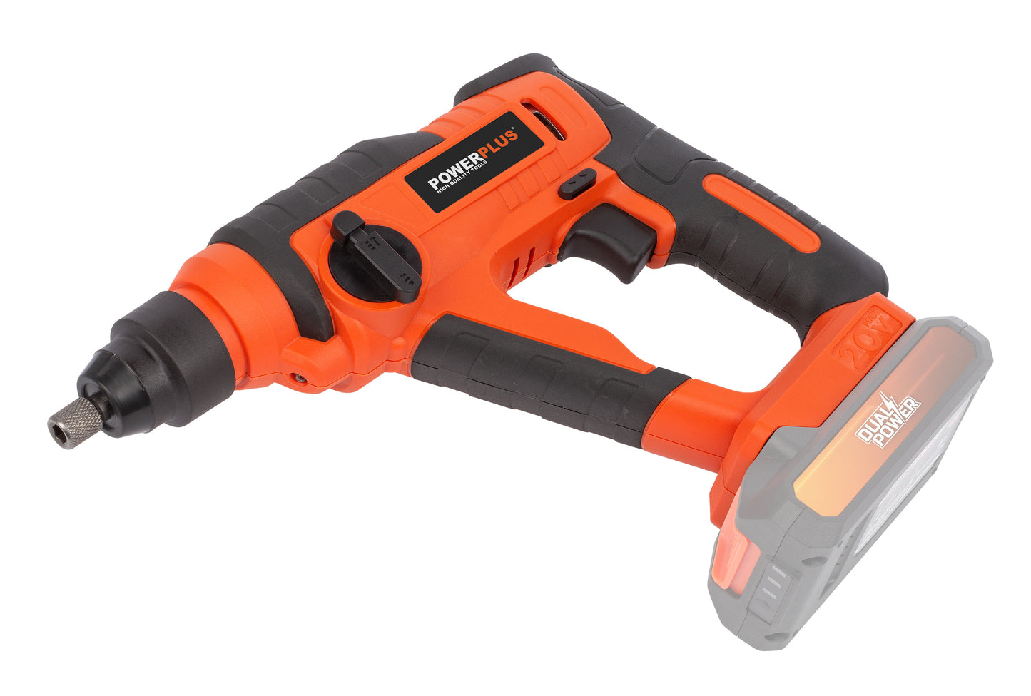 Dual Power - 20V Cordless Hammer Drill - Orange (unit only)