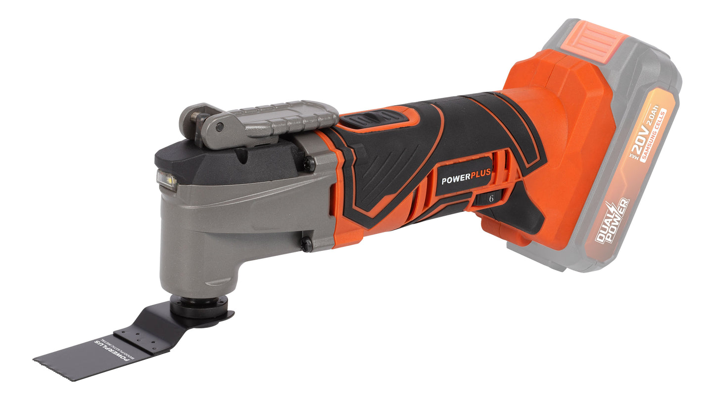 Dual Power - 20V Cordless Oscillating Multi Tool - 6 Speed Combo