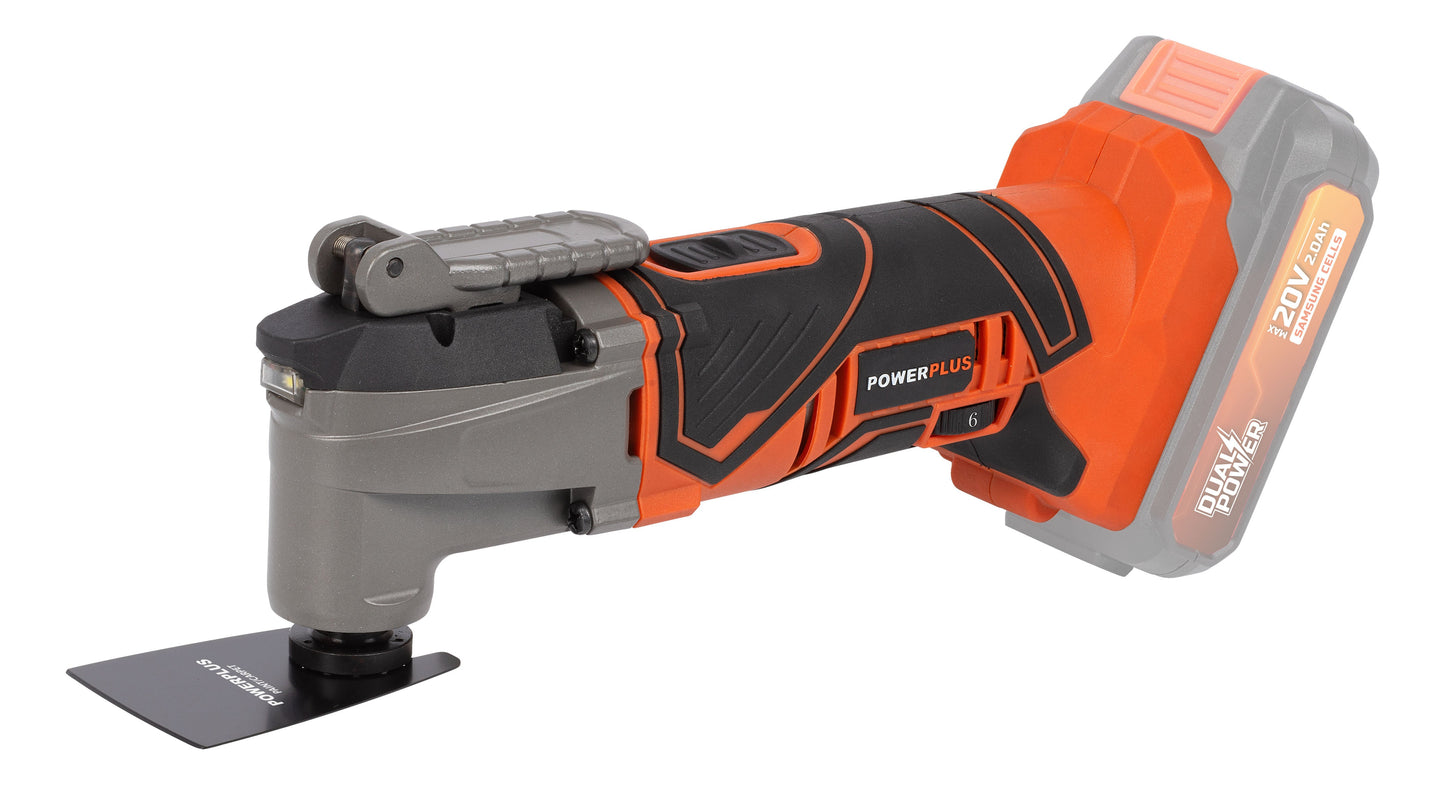 Dual Power - 20V Cordless Oscillating Multi Tool - 6 Speed Combo