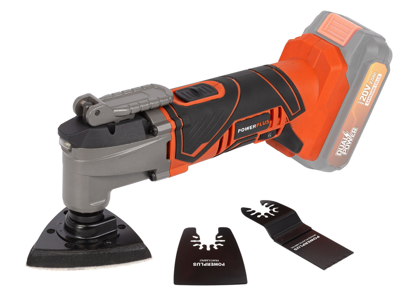 Dual Power - 20V Cordless Oscillating Multi Tool - 6 Speed Combo