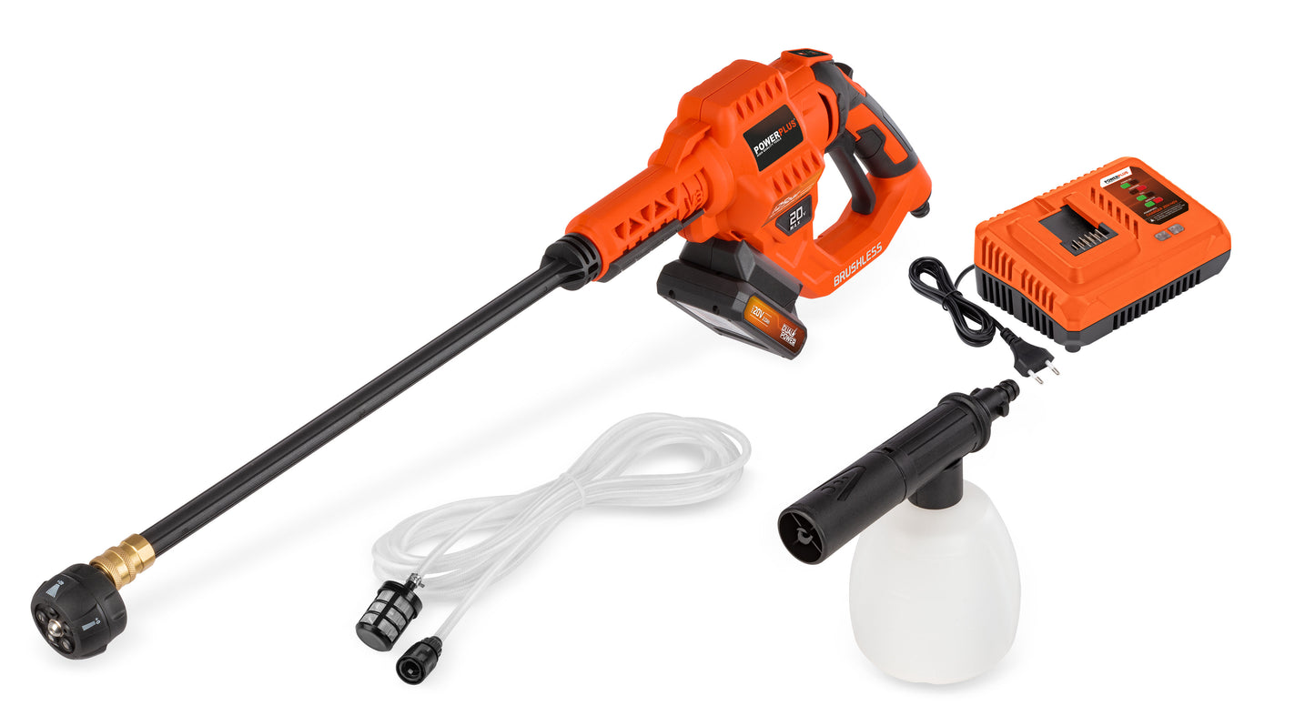 Dual Power - 20V Cordless High Pressure Cleaner - 25bar Combo