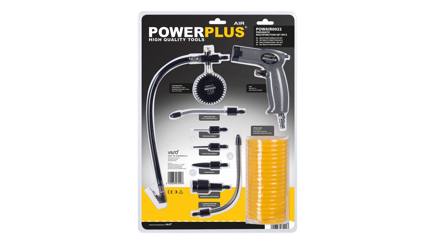 Power Plus - Pneumatic Blow Gun Set - Grey