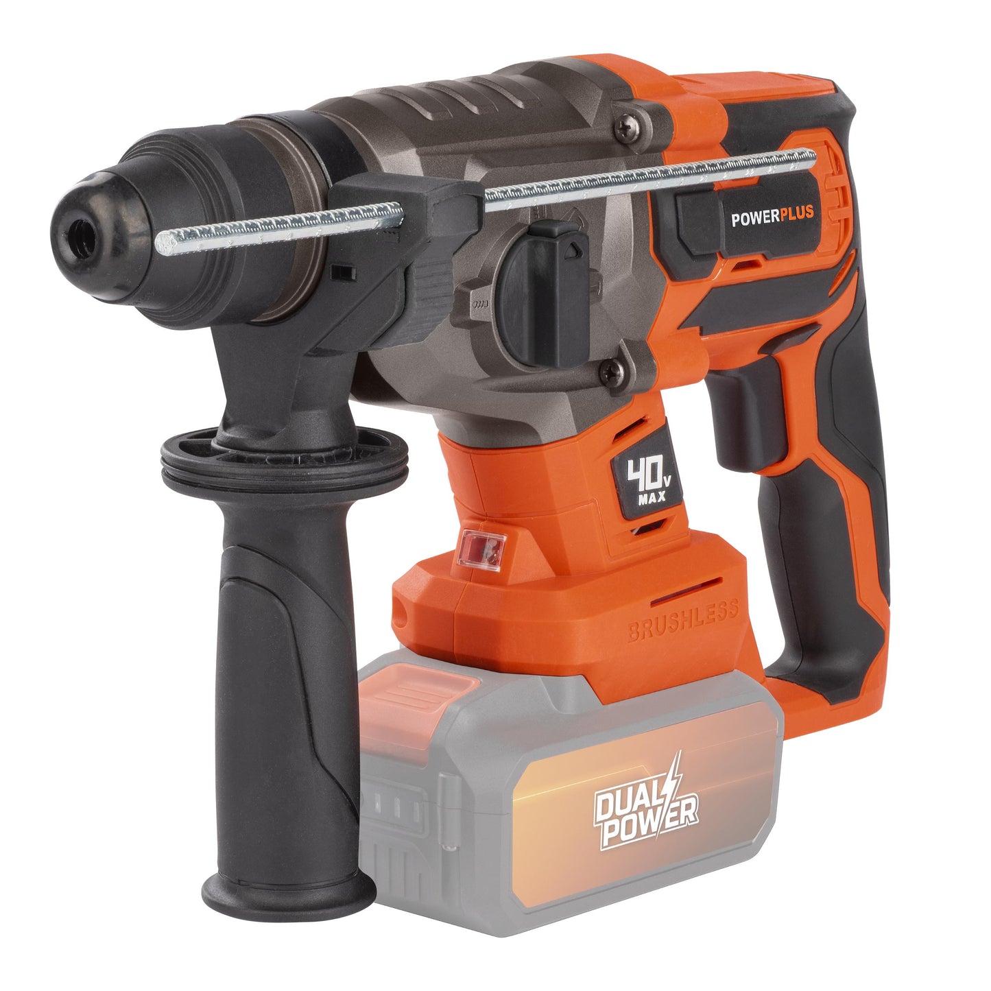 Dual Power - 40V Cordless Hammer Drill Brushless - 4 Functions(unit only)