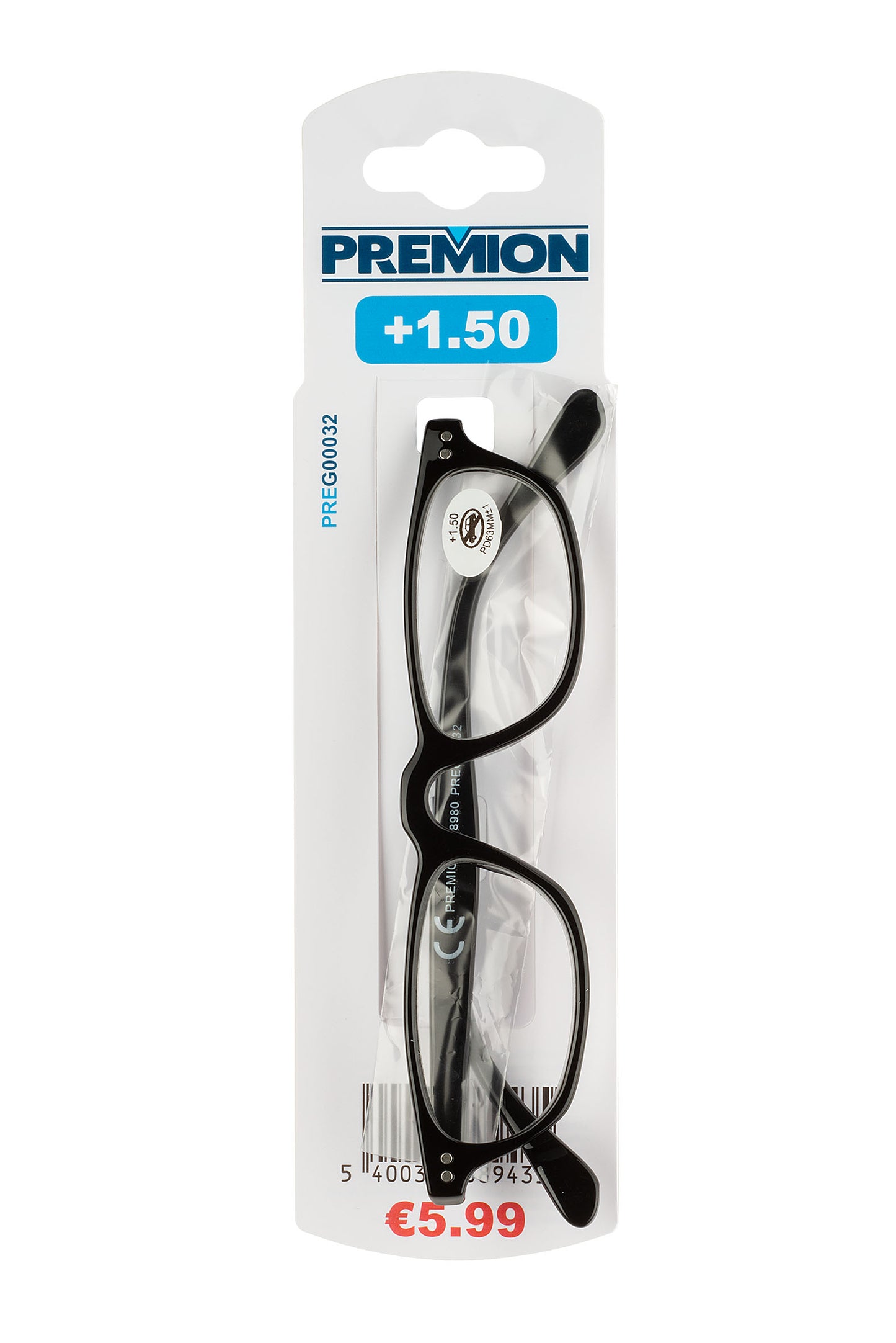 Premion - Reading Glasses - Black (Model 2)