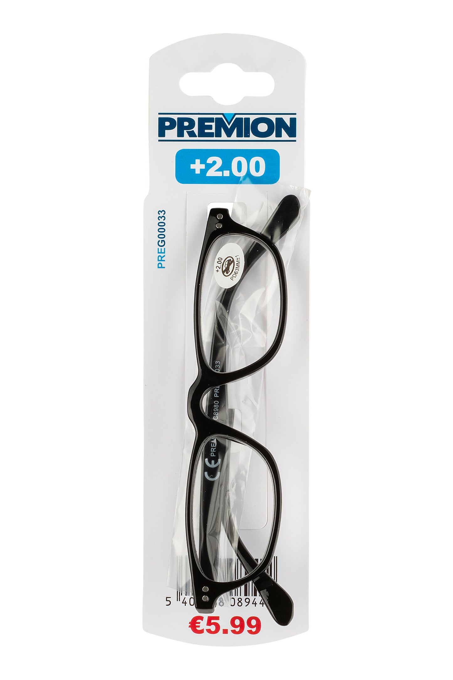 Premion - Reading Glasses - Black (Model 2)