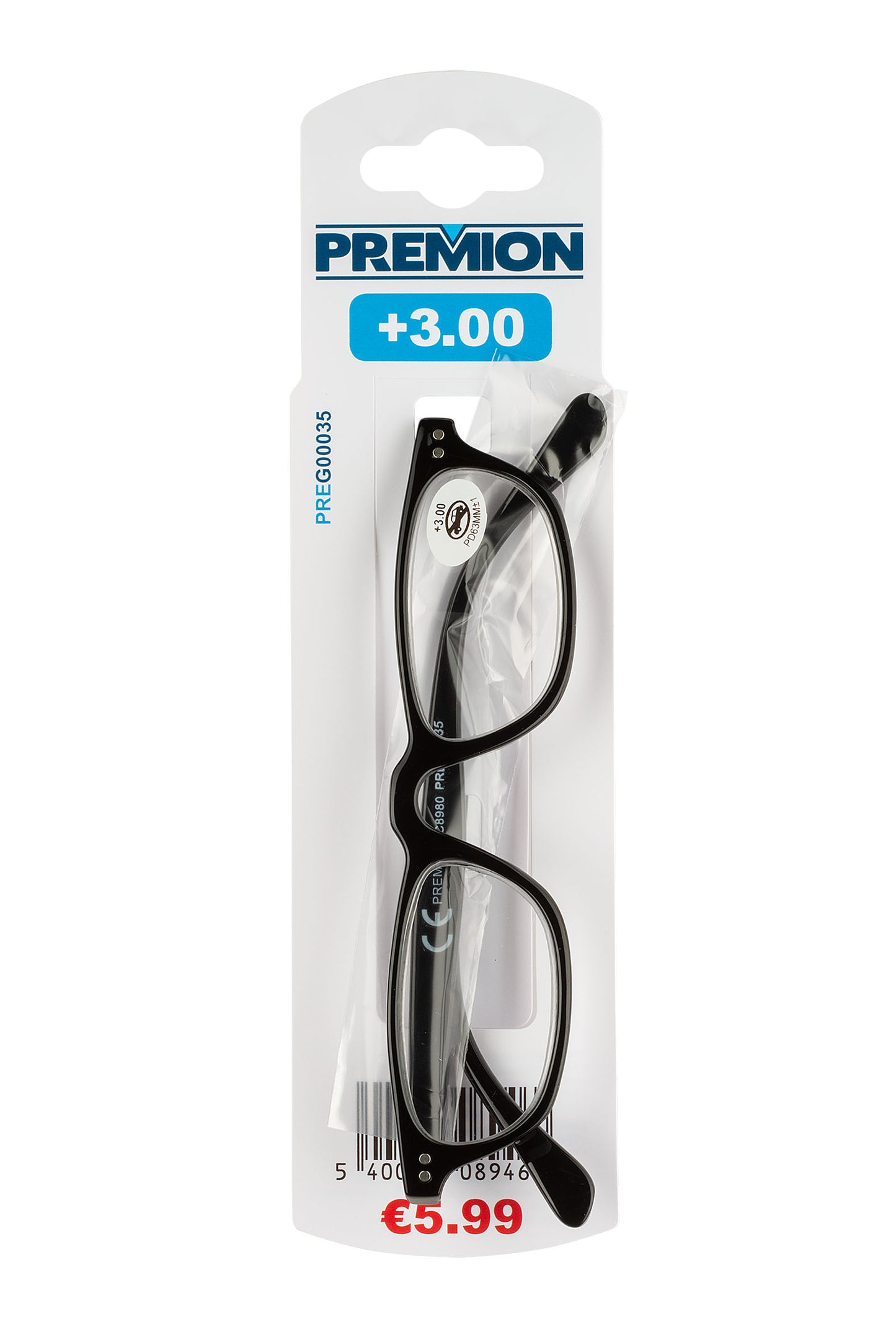 Premion - Reading Glasses - Black (Model 2)