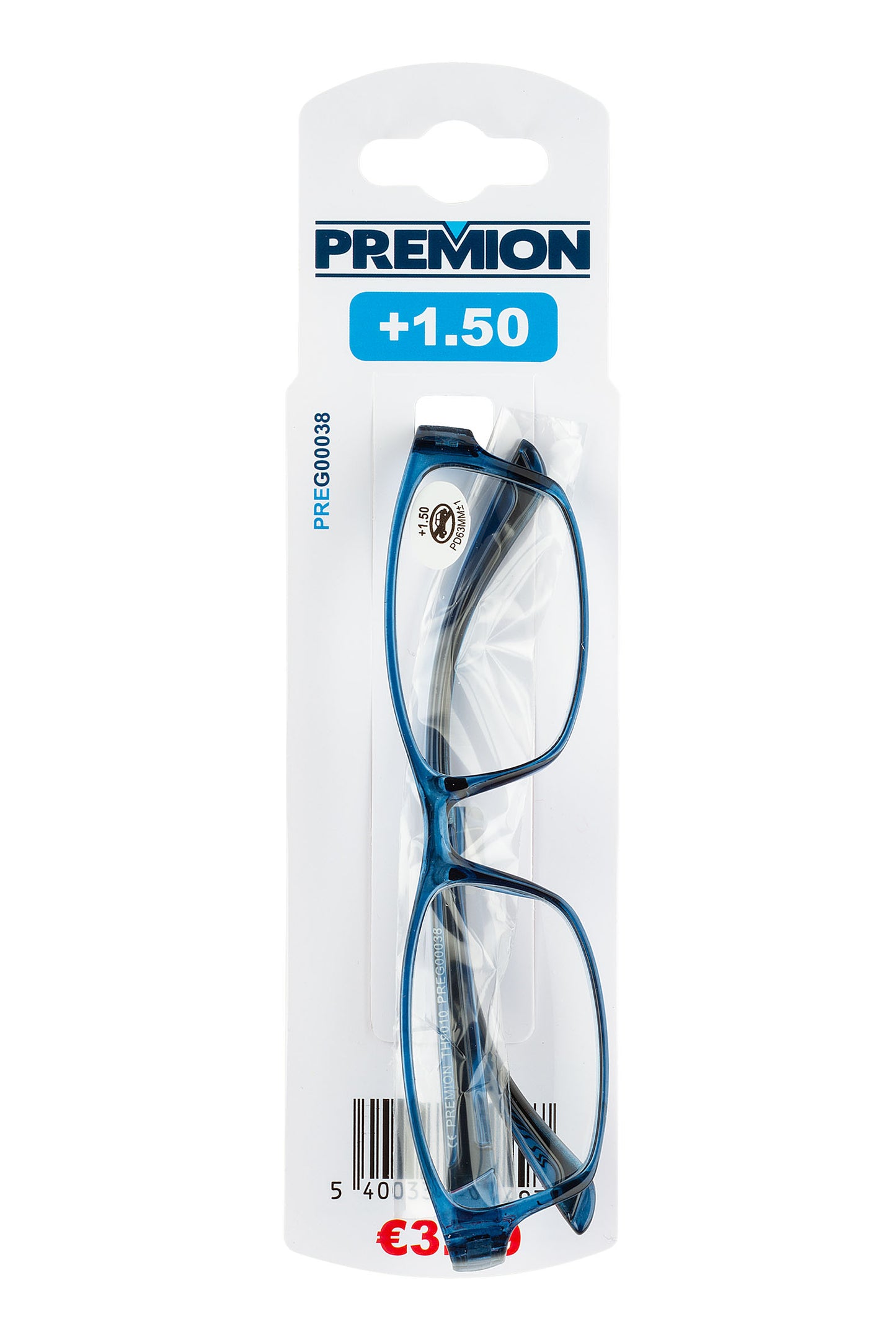 Premion - Reading Glasses - Blue/Black (Model 3)